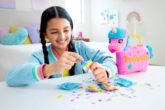 Polly Pocket Dolls & Playset with Pets & 25+ Surprise Accessories, Birthday Celebration Unicorn Partyland Playset, Hot Air Balloon Ride 🍁 All In One Marketplace Canada
