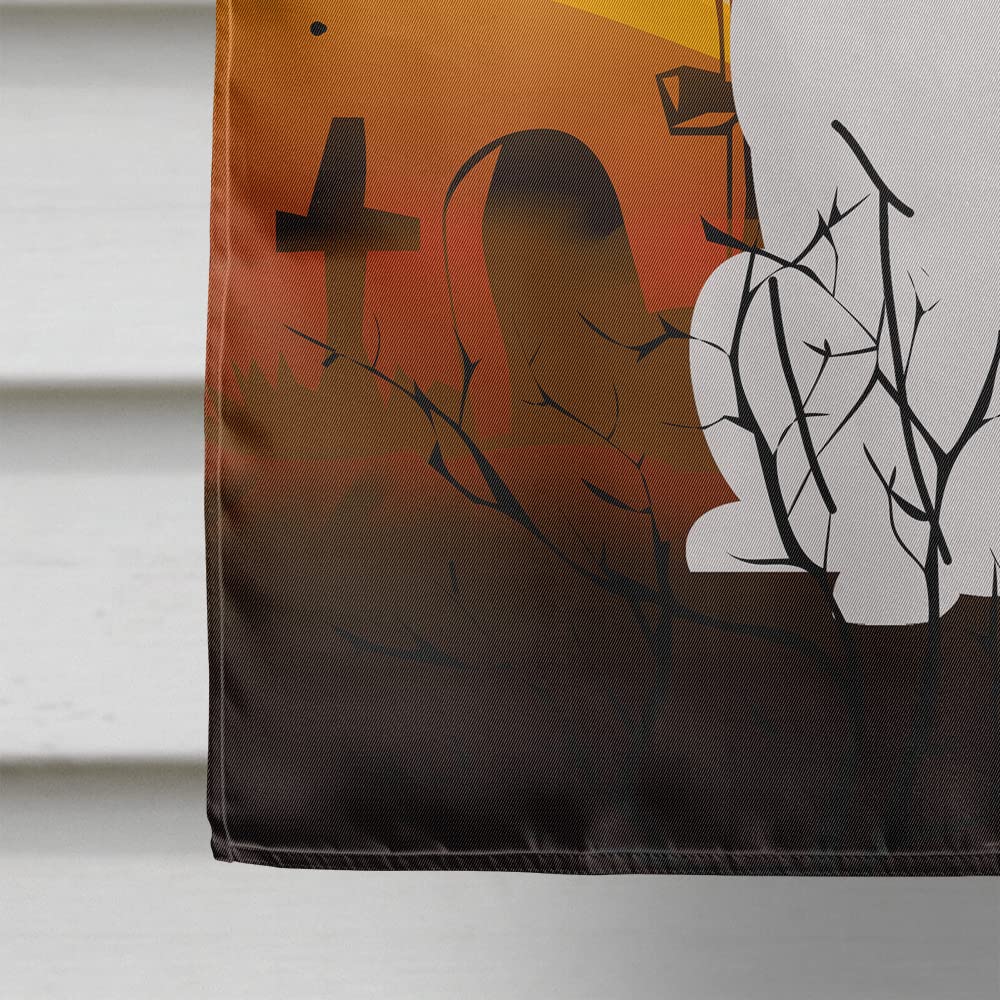 Caroline's Treasures BB4380CHF Halloween White Boxer Cooper Flag Canvas House Size, Large, Multicolor
