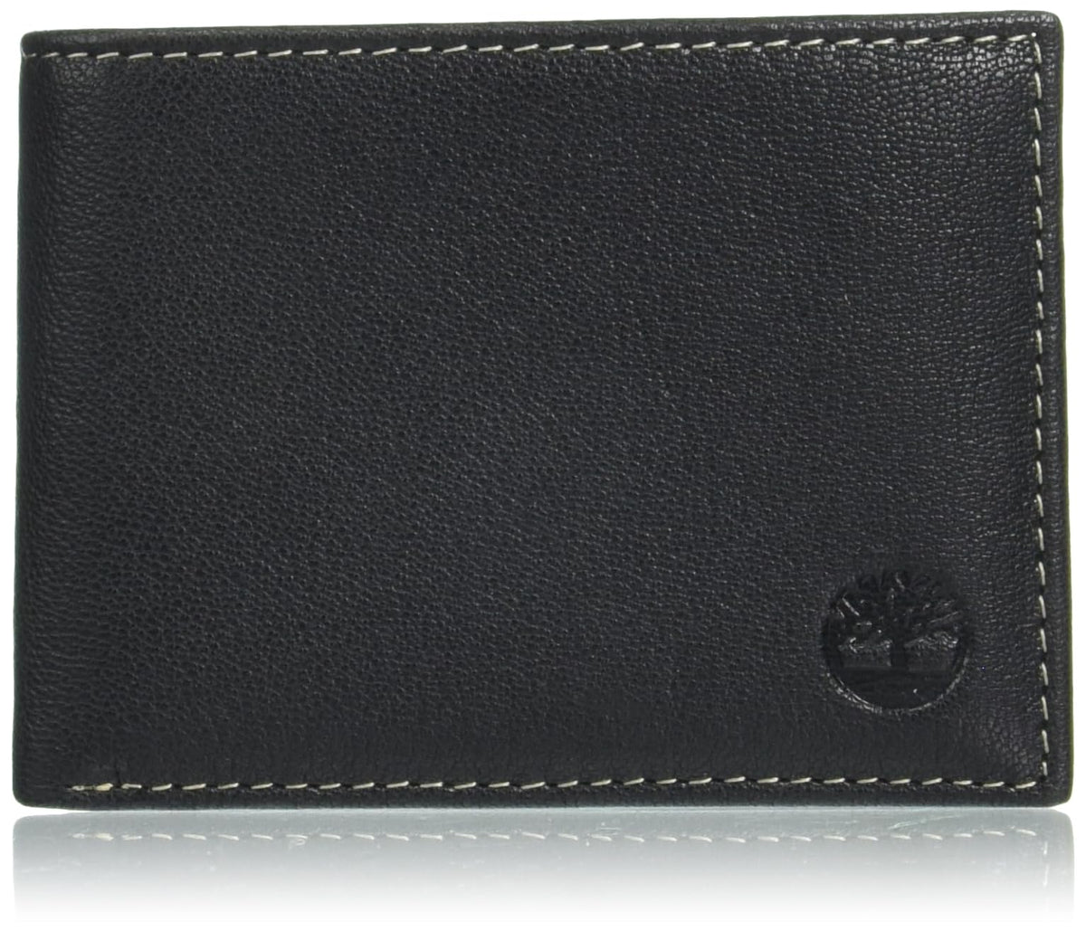 Timberland Men's Leather RFID Blocking Passcase Security Wallet, Black, One Size 🍁 All In One Marketplace Canada