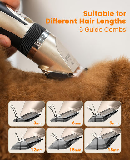 oneisall Dog Clippers and Paw Trimmer Kit 2 in 1 Low Noise Cordless Dog Clippers for Grooming Pet Hair Trimmers for Small and Large Dogs Cats Animals 🍁 All In One Marketplace Canada