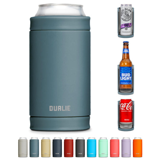 DUALIE 3 in 1 Insulated Can Cooler - Universal Size for 12 oz Cans, Slim Cans, and Bottles - 10+ Colors Available 🍁 All In One Marketplace Canada