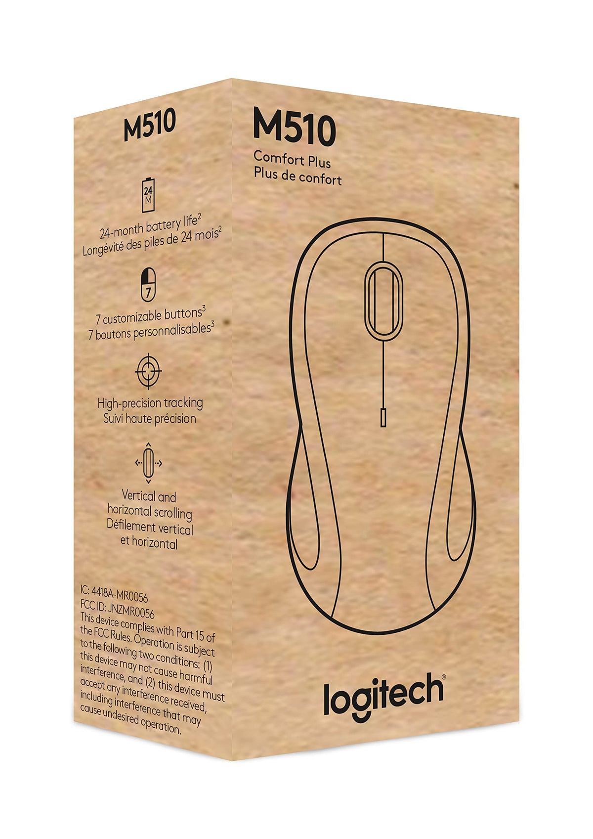 Logitech M510 Wireless Computer Mouse for PC with USB Unifying Receiver - Graphite 🍁 All In One Marketplace Canada