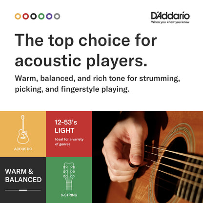 D'Addario EJ17 Phosphor Bronze Acoustic Guitars Strings 3 Pack - Medium 13-56 🍁 All In One Marketplace Canada