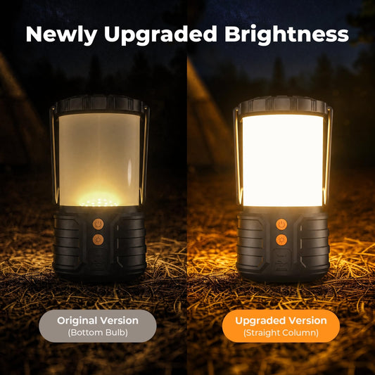 Camping Lantern,5000mAh Rechargeable Battery Emergency Lights for Power Outages,3 Colors,IPX4 Waterproof Portable Led Camping Tent Light for Home Indoor or Outdoor,1 Pack 🍁 All In One Marketplace Canada