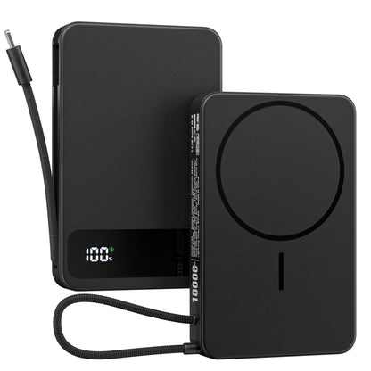Magnetic Power Bank, 10,000mAh Wireless Portable Charger for Mag-Safe 15W Fast Charging, Battery Pack with USB-C/Lightning Cable 22.5W in/Out for iPhone 17/16/15/14/13/12 Series, AirPods & More 🍁 All In One Marketplace Canada