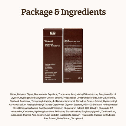 Dr. Reju-All Advanced Retino-Mela Serum – HPR Retinol Serum for Face – Anti-Aging, Pore Minimizer, Next-Gen Korean Skincare – Gentle & Beginner-Friendly – With Niacinamide 10% and TXA 4% – 30ml 🍁 All In One Marketplace Canada