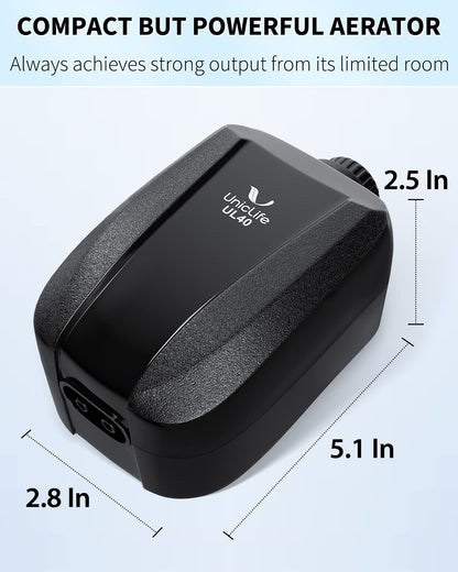 Pawfly Adjustable Aquarium Air Pump 4-LPM 2 Outlets with Oxygen Accessories for 20-100 Gallon Fish Tank Pond 🍁 All In One Marketplace Canada