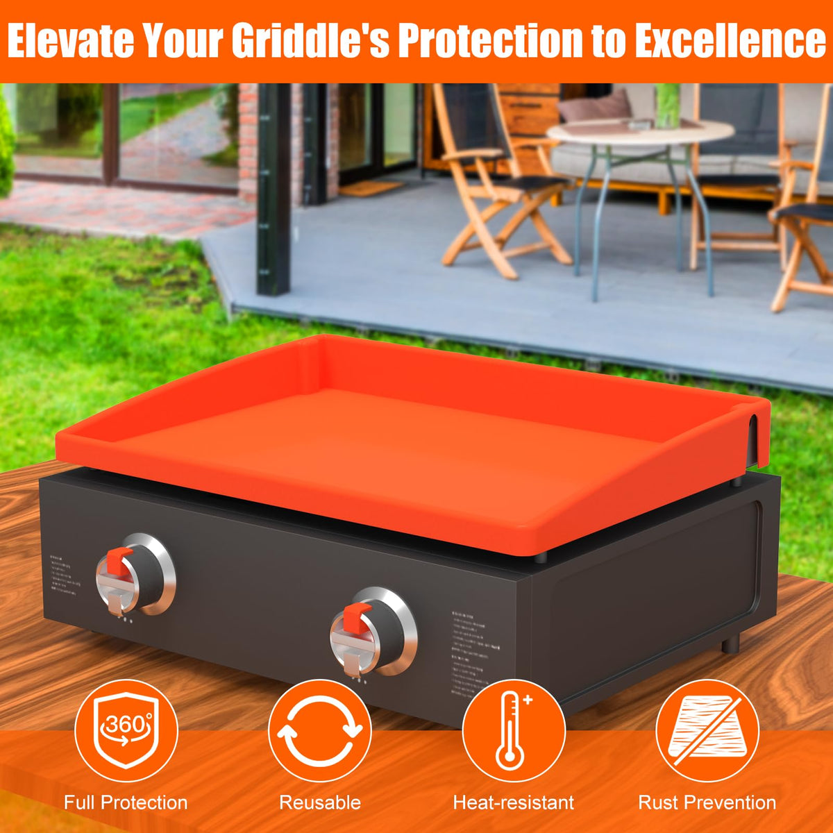 Silicone Griddle Mat Cover for Blackstone - 22 Inch True All-Encompassing Coverage Heavy Duty Food Grade Grill Buddy Mat, All Season Cooking Surface Protective Cover 🍁 All In One Marketplace Canada