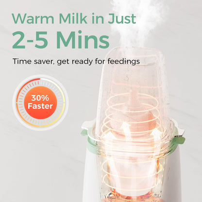 Momcozy Smart Baby Bottle Warmer & Steam Bottle Sterilizer, Fast Baby Milk Warmer with Accurate Temperature Control and Automatic Shut-Off, Multifunctional Bottle Warmers for Breastmilk or Formula 🍁 All In One Marketplace Canada