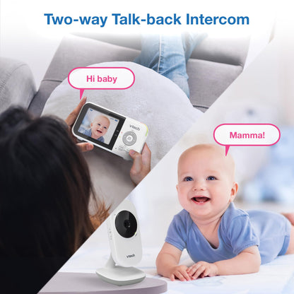 VTech VM819 Baby Monitor, 2.8” Screen, Night Vision, 2-Way Audio, Temperature Sensor and Lullabies, Secure Transmission No WiFi 🍁 All In One Marketplace Canada