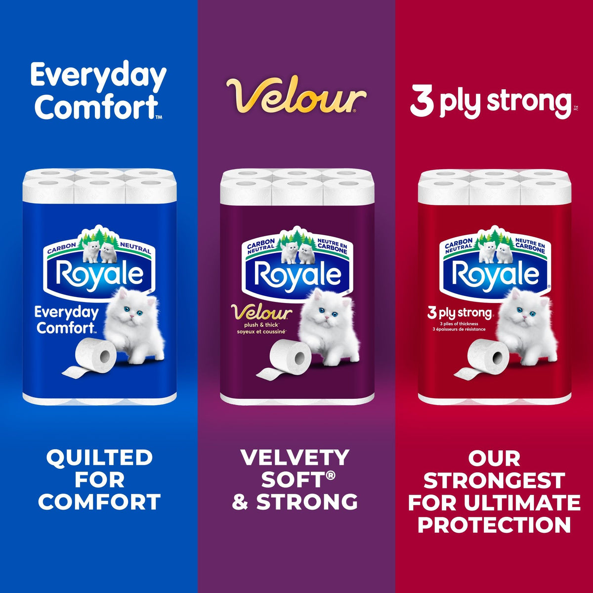 Royale Velour Toilet Paper, 48 Equal 96 Rolls, 142 Bathroom Tissues per roll 🍁 All In One Marketplace Canada
