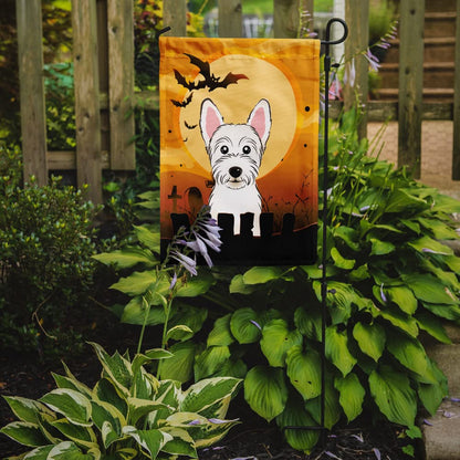 Caroline's Treasures BB1784GF Halloween Westie Garden Size Flag, Small, Multicolor