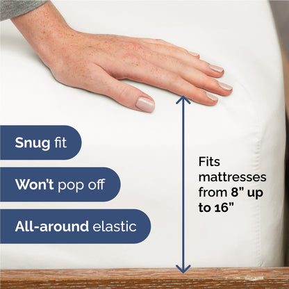 Full Size 4 Piece Sheet Set - Comfy Breathable & Cooling Sheets - Hotel Luxury Bed Sheets for Women and Men - Deep Pockets, Microfiber, Extra Soft & Wrinkle Free - Antique White Oeko-Tex Bed Sheet Set 🍁 All In One Marketplace Canada