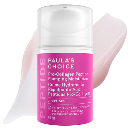 Paula's Choice Pro-Collagen Peptide Plumping Moisturizer, Daily Gel-Cream for Deep Lightweight Hydration, Wrinkles & Loss of Firmness, Fragrance-Free, 50 mL 🍁 All In One Marketplace Canada
