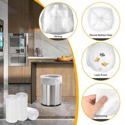 150 Count Garbage Bags 30 Litres/8 Gallon Kitchen Trash Bags Medium Unscented White Garbage Can Liners 🍁 All In One Marketplace Canada