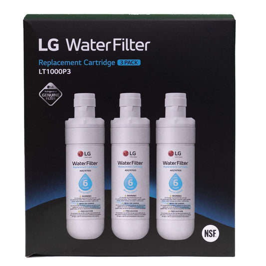 LG LT1000P3 Genuine Replacement Refrigerator Water Filter, 3-Pack (LT1000P/PC/PCS) by LG Canada 🍁 All In One Marketplace Canada
