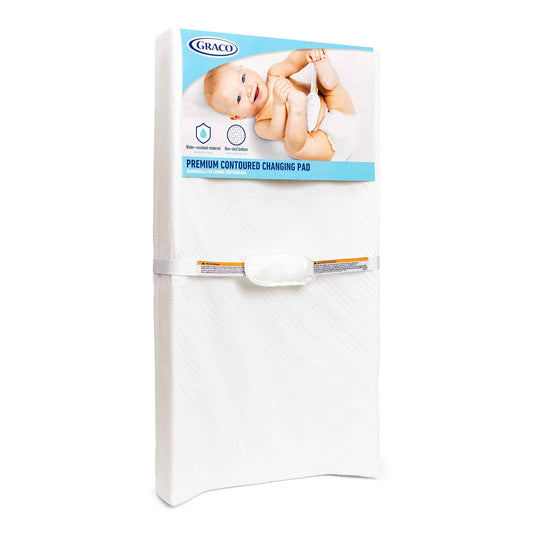 Graco Premium Contoured Changing Pad – GREENGUARD Gold Certified, Water-Resistant, Ultra-Soft Buckle Cover, Contoured Baby Changing Pad, Fits Most Standard-Size Changing Toppers, Non-Skid Bottom 🍁 All In One Marketplace Canada