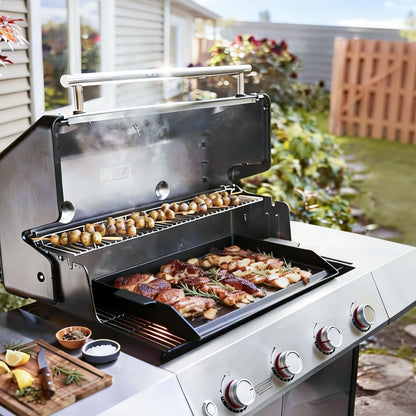 BBQ Future Universal Cast Iron Griddle for Gas Grill with Spatula Set, 23" x 16" Pre-Seasoned Nonstick Griddle Insert Large BBQ Flat Top Plate for All Gas/Electric Grill, Stove Top and More 🍁 All In One Marketplace Canada