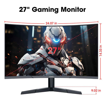 KOORUI 27 Inch Curved Gaming Monitor, 180Hz 1ms 1080P 1500R, Adaptive Sync 🍁 All In One Marketplace Canada
