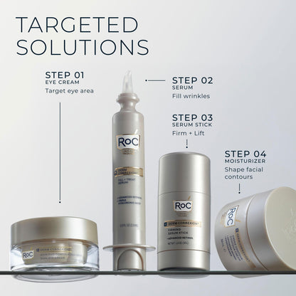 RoC Derm Correxion® Neck Cream with Hyaluronic Acid and Advanced Retinol to visibly Tighten & Lift Horizontal Neck Lines, Facial Moisturiser to Contour Face, Neck and Jawline, 50ML 🍁 All In One Marketplace Canada