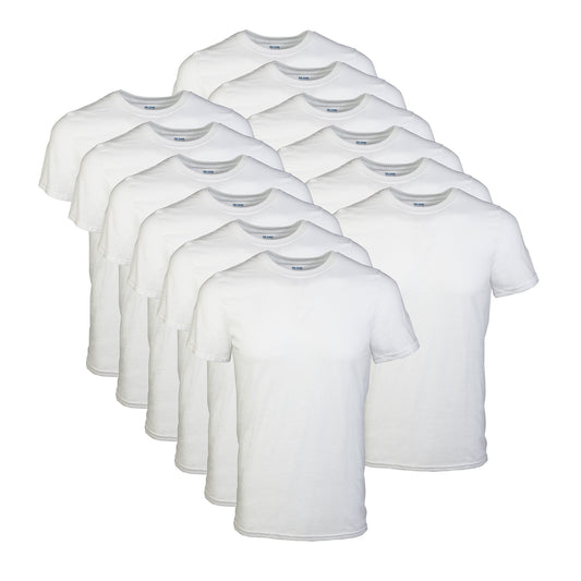 GILDAN Men's Crew T-Shirts, Multipack, Style G1100, White (12-Pack), Large, White (12-Pack), Large 🍁 All In One Marketplace Canada
