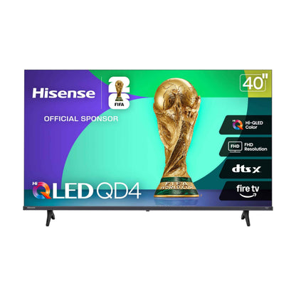Hisense 40QD4SF - 40" Hi-QLED HD Smart Fire TV, Hi-QLED Color, Dolby Audio, Compatible with Alexa, Full Array LED, Slim Bezel Design (2026 Model) 🍁 All In One Marketplace Canada