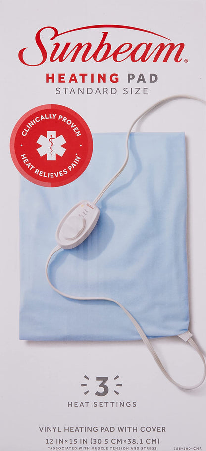Sunbeam Heating Pad with Arthritis Controller - Neck & Shoulder Electric Heating Pad for Targeted Pain Relief, 3 Heat Settings, Machine Washable, 12 x 15 inch 🍁 All In One Marketplace Canada