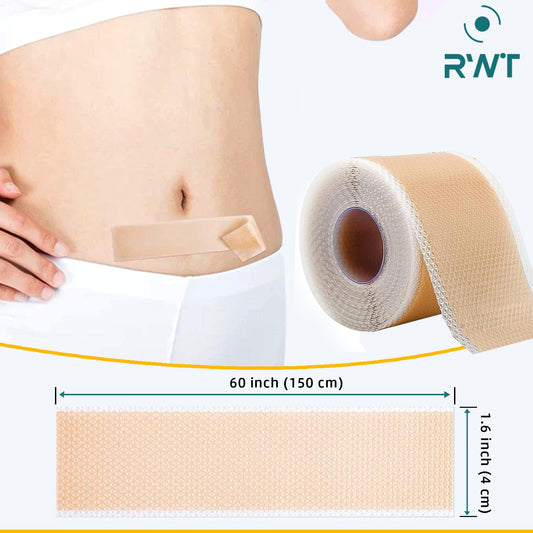 Silicone Scar Sheets, Silicone Scar Tape for Surgical Scars - 60" x 1.6" Roll - 1.5M, Medical Grade Reusable Scar Removal for Keloid, C-Section, and Tummy Tuck 🍁 All In One Marketplace Canada