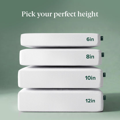 Zinus Twin Mattress - 8 Inch Green Tea Cooling Gel Memory Foam Mattress, Pressure Relief, for Cool Sleep, CertiPUR-US Certified Foam, Mattress in a Box, 10-Year Warranty, Twin Size 🍁 All In One Marketplace Canada