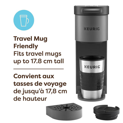 Keurig K-Mini Go Single Serve K-Cup Pod Coffee Maker, 1.24 L removable reservoir, Gray 🍁 All In One Marketplace Canada