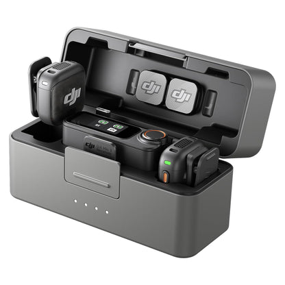 DJI Mic 3 (2 TX + 1 RX + Charging Case), Wireless Microphone for iPhone/Camera/Android, Ultralight, Adaptive Gain Control for Balanced Volume, Dual Band Anti-Interference, 28hrs Use, Vlog 🍁 All In One Marketplace Canada