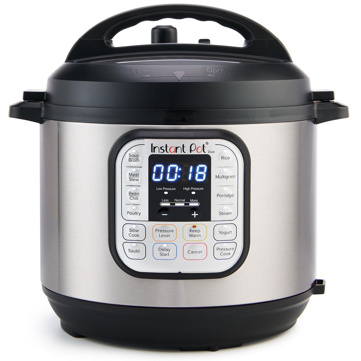 Instant Pot Duo 7-in-1 Electric Pressure Cooker, Slow Cooker, Rice Cooker, Steamer, Sauté, Yogurt Maker, Warmer & Sterilizer, 8 Quart, Stainless Steel/Black