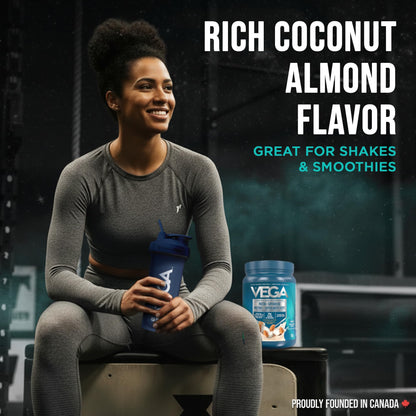 Vega Protein + Supergreens Vegan Plant Based Protein Powder – 20g Organic Pea Protein, Dairy-free, Healthy Breakfast Shake – Coconut Almond, 18 Servings, 518 grams (Pack of 1) 🍁 All In One Marketplace Canada
