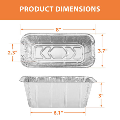 Rushare 30 Pack Drip Pan Liners for Blackstone 17"/22"/30"/28"/36" Griddle, Grease Cup Liners for Blackstone 5017, Disposable Aluminum Foil Drip Pan Liner, 8 x 3.7 Inch 🍁 All In One Marketplace Canada