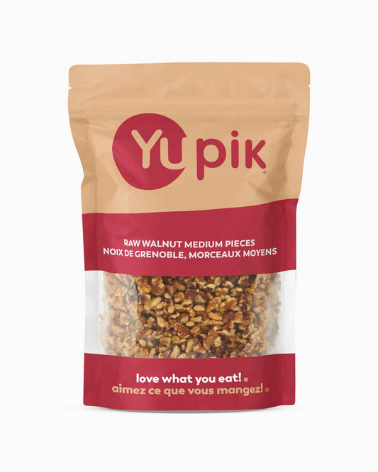 Yupik Raw Walnuts, Medium Pieces, 1 kg, Kosher, Gluten-Free, Vegan, Chopped Nuts, Unsalted, Unroasted, Source of Omegas, Healthy Snacks, Nut Topping & Inclusion, Ideal for Baking & Cooking 🍁 All In One Marketplace Canada
