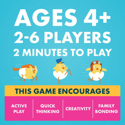 Hurry Up Chicken Butt by Exploding Kittens - 2-6 Players - Ages 4+ - 2 Minutes to Play - Hot Potato Style Card Game - Fun Card Game, Family Game Night, Creative Kids Game 🍁 All In One Marketplace Canada