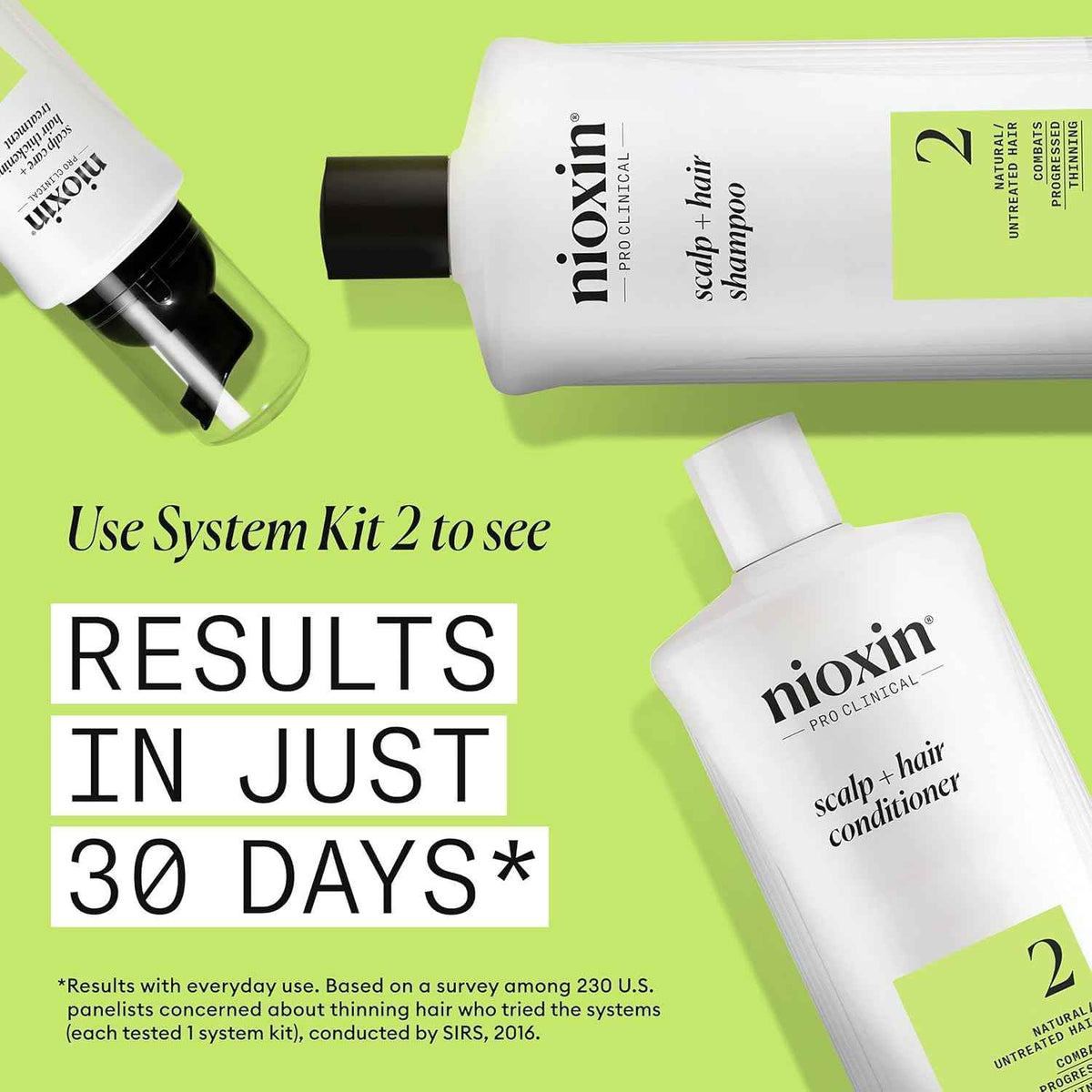 Nioxin Scalp + Hair Thickening System 2 Shampoo, For Natural Hair with Progressed Thinning, 16.9 fl oz (Packaging May Vary) 🍁 All In One Marketplace Canada