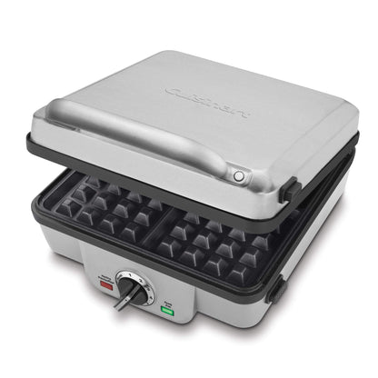 Cuisinart Belgian Waffle Maker with Pancake Plate, Non-Stick Removable Plates, Silver, WAF-350C 🍁 All In One Marketplace Canada