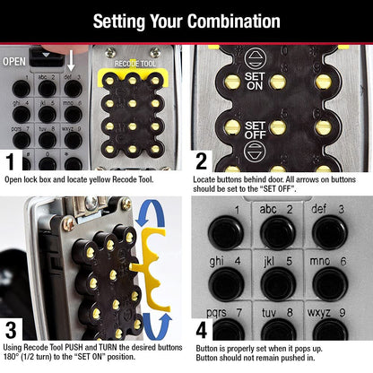 Master Lock 5422D Push Button Portable Key Safe 🍁 All In One Marketplace Canada