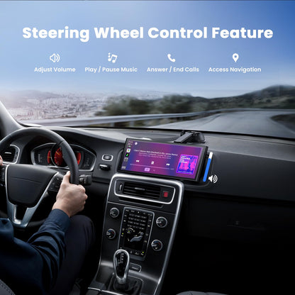9.26" Carplay Screen for Car, Wireless Portable Car Play Screen for Apple CarPlay & Android Auto, OTA Updates, Backup Camera, Bluetooth 5.0, Mirror Link, Voice Control, GPS Navigation, FM 🍁 All In One Marketplace Canada