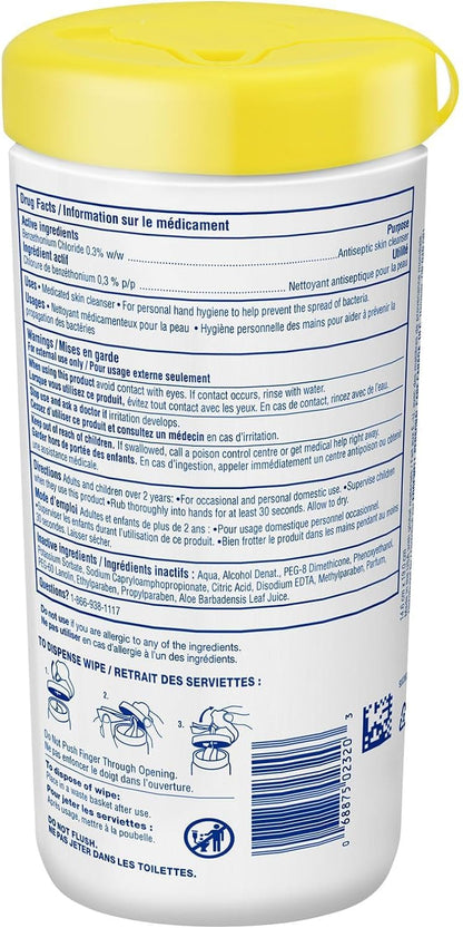 Wet Ones Antibacterial CitrusScent Hand Wipes| Travel | Hand Sanitizer Wipes, Travel Essentials, 40‑Count Canisters, Pack of 6 🍁 All In One Marketplace Canada