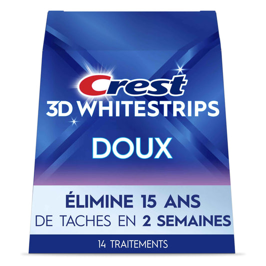 Crest 3D Whitestrips Gentle At-home Teeth Whitening Kit, 14 Treatments, Gently Removes 15 Years of Stains 🍁 All In One Marketplace Canada