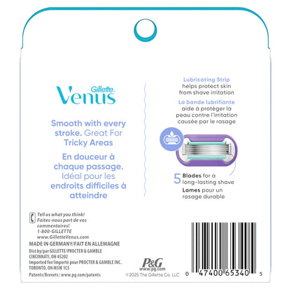 Gillette Venus Extra Smooth Contour Women’s Razor Blades, 5-Bladed Razor Refills, 1 Pack (Count of 6) 🍁 All In One Marketplace Canada