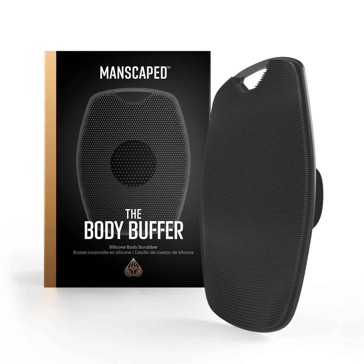 MANSCAPED® The Body Buffer Premium Silicone Scrubber for Nourishing, Cleaning & Exfoliating Your Skin - Lather Boosting Bristles with Ergonomic No-Slip Handle, Long-Lasting & Easy to Clean (1-Pack) 🍁 All In One Marketplace Canada