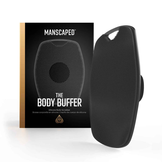 MANSCAPED® The Body Buffer Premium Silicone Scrubber for Nourishing, Cleaning & Exfoliating Your Skin - Lather Boosting Bristles with Ergonomic No-Slip Handle, Long-Lasting & Easy to Clean (1-Pack) 🍁 All In One Marketplace Canada
