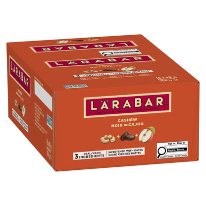 LÄRABAR Cashew, Fruit and Nut Energy Bar, Pack of 16 Bars, Gluten Free, Vegan, Family Pack, Snack Bars, 768 Grams Package 🍁 All In One Marketplace Canada