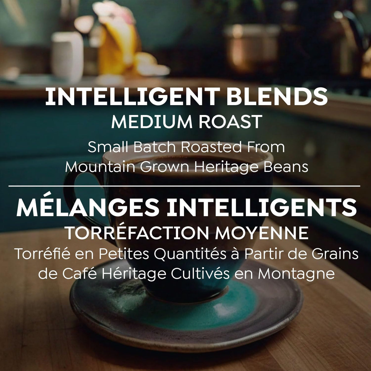 Intelligent Blends Medium Dark Roast Coffee Pods, 100 ct, Single Serve Pods – 100% Arabica Coffee, Compatible with Keurig K Cups Maker 🍁 All In One Marketplace Canada