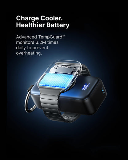 INIU Mini Portable Charger for Apple Watch, Power Bank with Built-in USB C Cable, 5000mAh 20W PD Fast Charging smart Watch Charging Dock for Apple Watch Ultra 11 10 9 8 SE, iPhone Air 17 16 15 Air 🍁 All In One Marketplace Canada