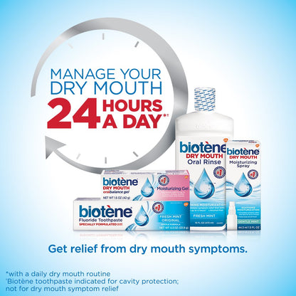 Biotene Dry Mouth Moisturizing Mouthwash Fresh Mint, 1L 🍁 All In One Marketplace Canada