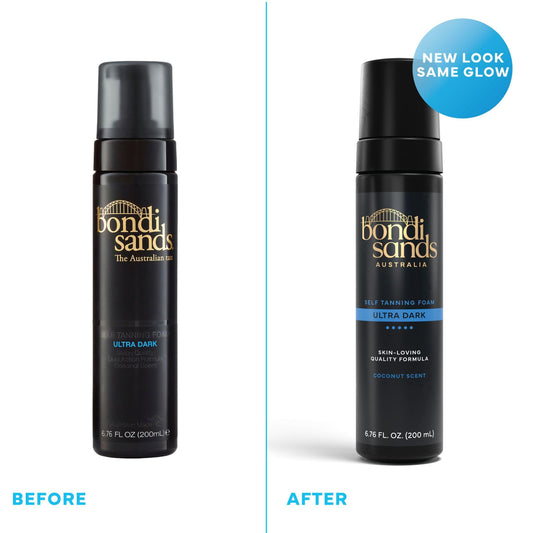 Bondi Sands Self Tanning Foam Ultra Dark| Lightweight Self-Tanner Foam Enriched with Aloe Vera | Coconut scent | suitable for all skin types | Darkest Tan | Streak-Free | Never Orange (200 mL) 🍁 All In One Marketplace Canada